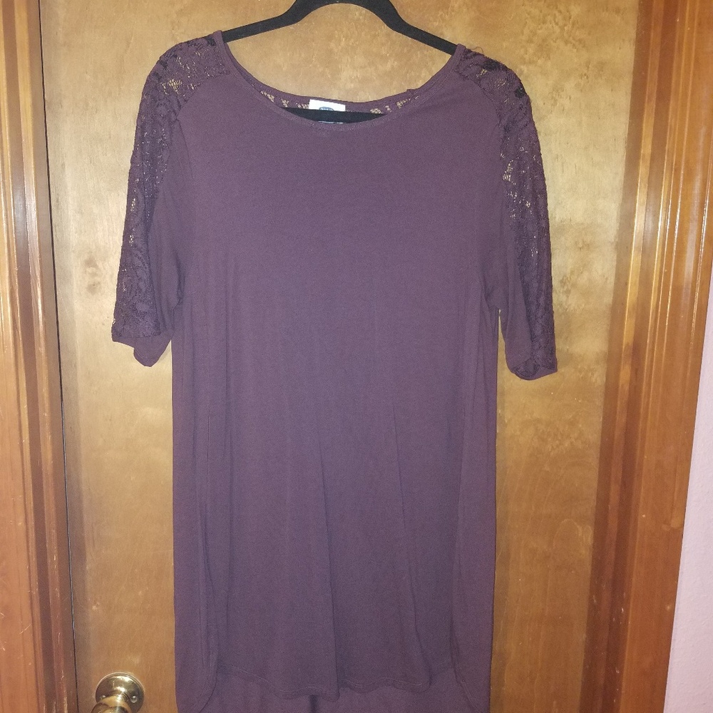 Lace detail tunic